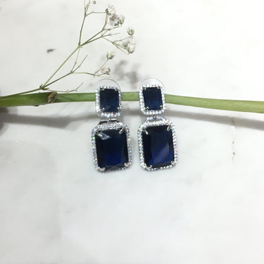 Blue Sapphire Doublet Earrings Zayn Luxury Jewellery